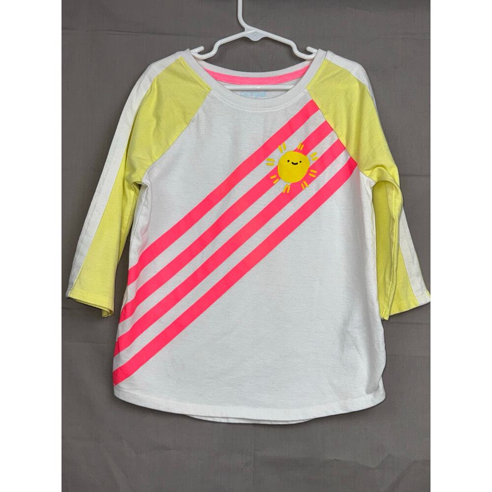 Cat & Jack Girls Sunshine Striped Shirt, Size M